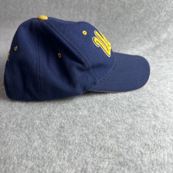 UCLA Bruins Script Emb Vtg Zephyr GrafX Blue Black Brim Snapback Cap Hat EUC - Picture 5 of 6